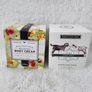 NEW & SEALED - Beekman 1802 Goat Milk Whipped Body Cream (LOT of 2)